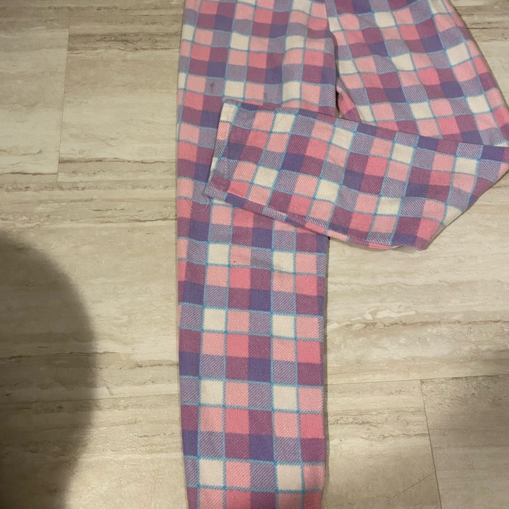 Pink and Purple Plaid Pants
